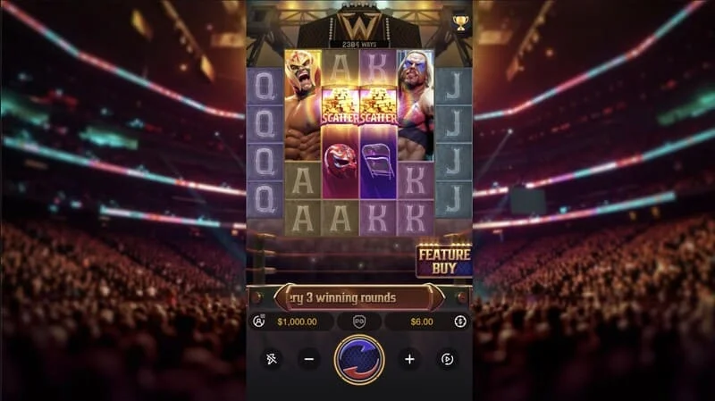 Reel Royale Showdown - pantalla de juego con apuesta alta